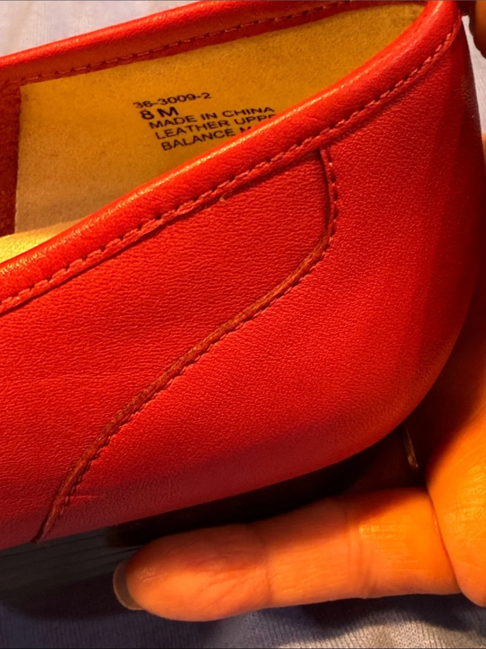 J.G. Hook Red Leather Women's Loafers
